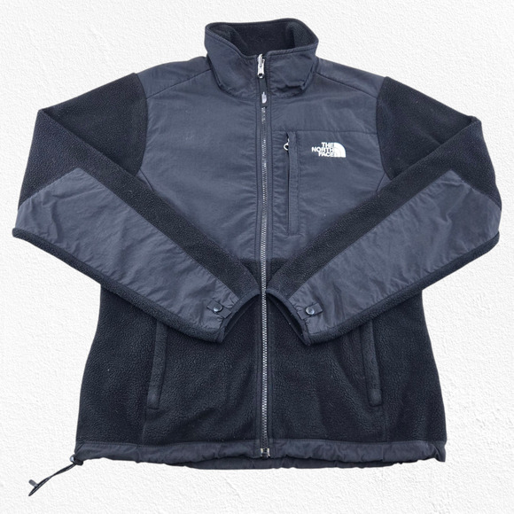 The North Face Black Polartec Recycled Denali Fleece Full Zip Jacket Size Medium - Picture 1 of 11